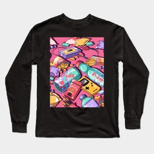 The Japanese retro snacks and drinks Long Sleeve T-Shirt